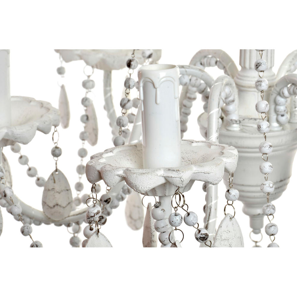 Ceiling Light DKD Home Decor Fir Metal White 220 V (58 x 58 x 56 cm)