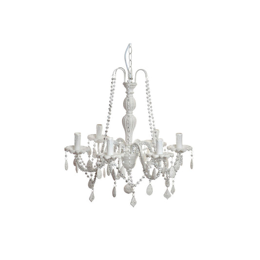 Ceiling Light DKD Home Decor Fir Metal White 220 V (58 x 58 x 56 cm)