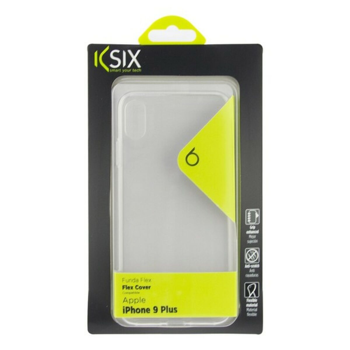 Mobile cover Iphone Xs Max KSIX Flex Transparent