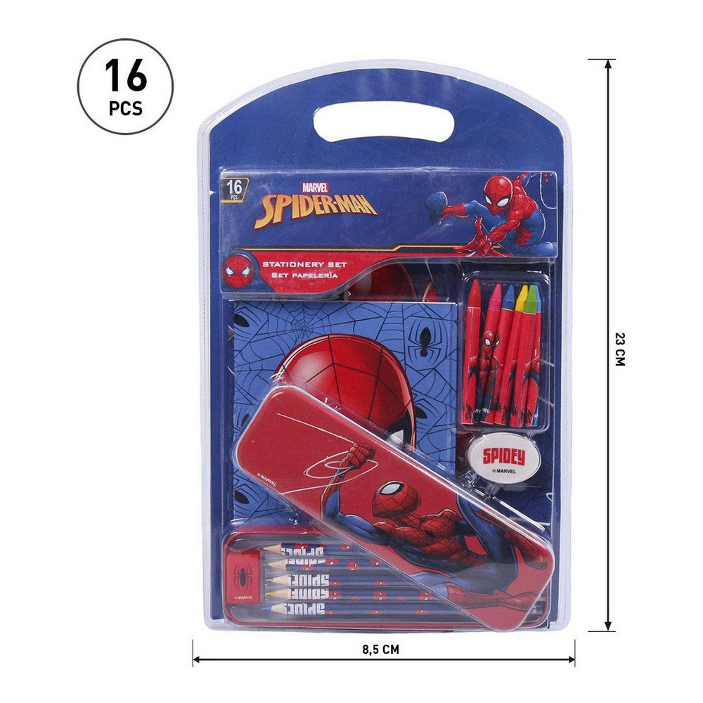 Stationery Set Spiderman Red (16 pcs)