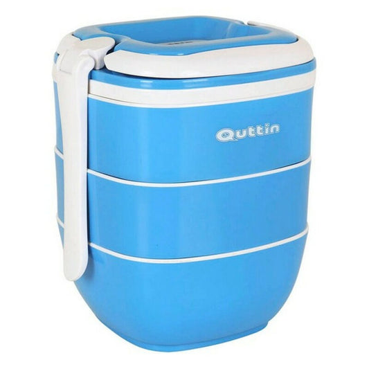 Set of lunch boxes Quttin Stackable Thermal (3 uds) (16 x 14,5 x 18,5 cm)