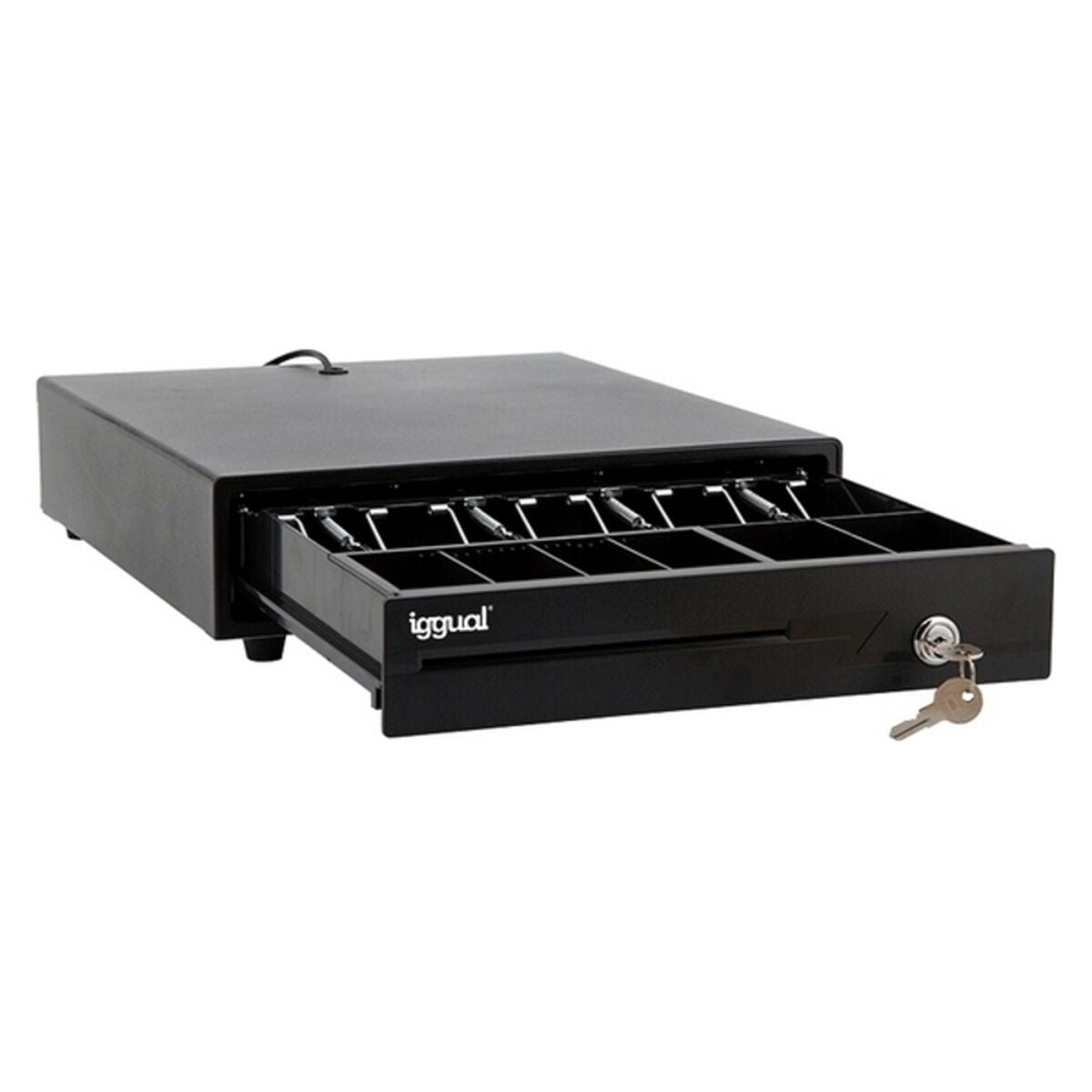 Cash Register Drawer iggual IRON-10 Black
