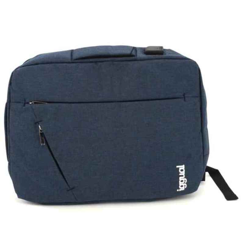 Laptop Backpack iggual Adaptative Work 15,6" Impermeable Anti-theft Blue