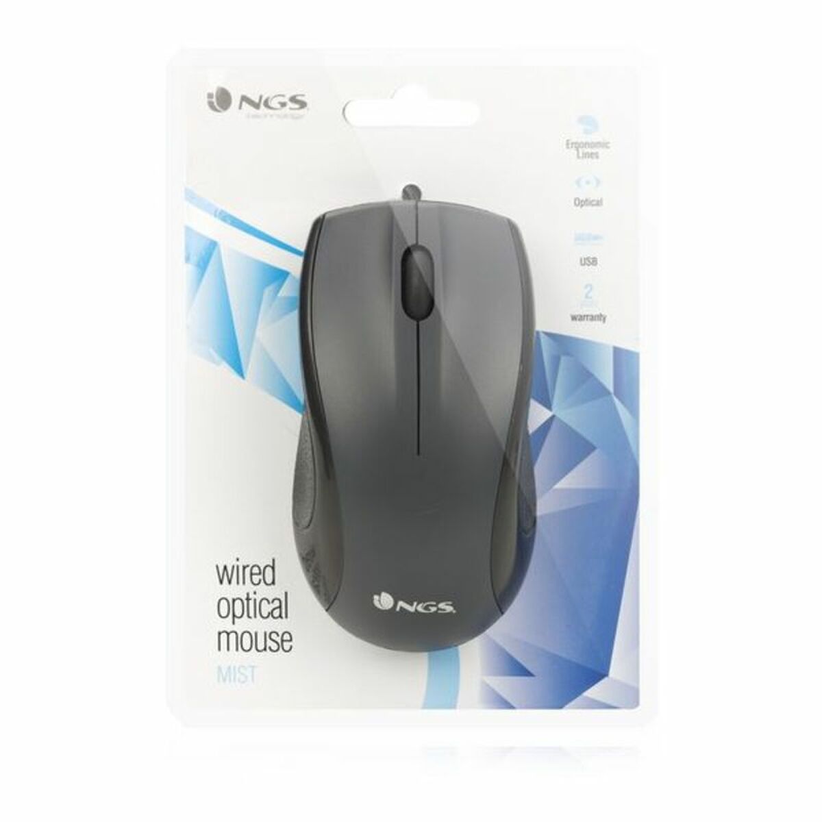 Optical mouse NGS Black Mist 800 dpi Black