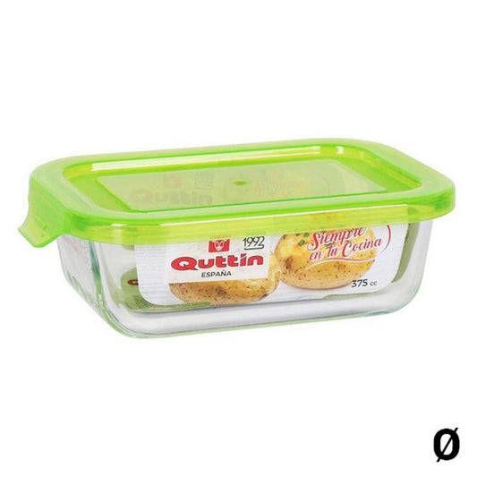 Rectangular Lunchbox with Lid Quttin Borosilicate Glass