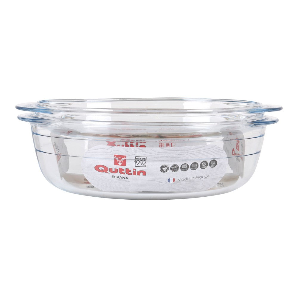 Casserole with lid Quttin Glass (3L + 1L)