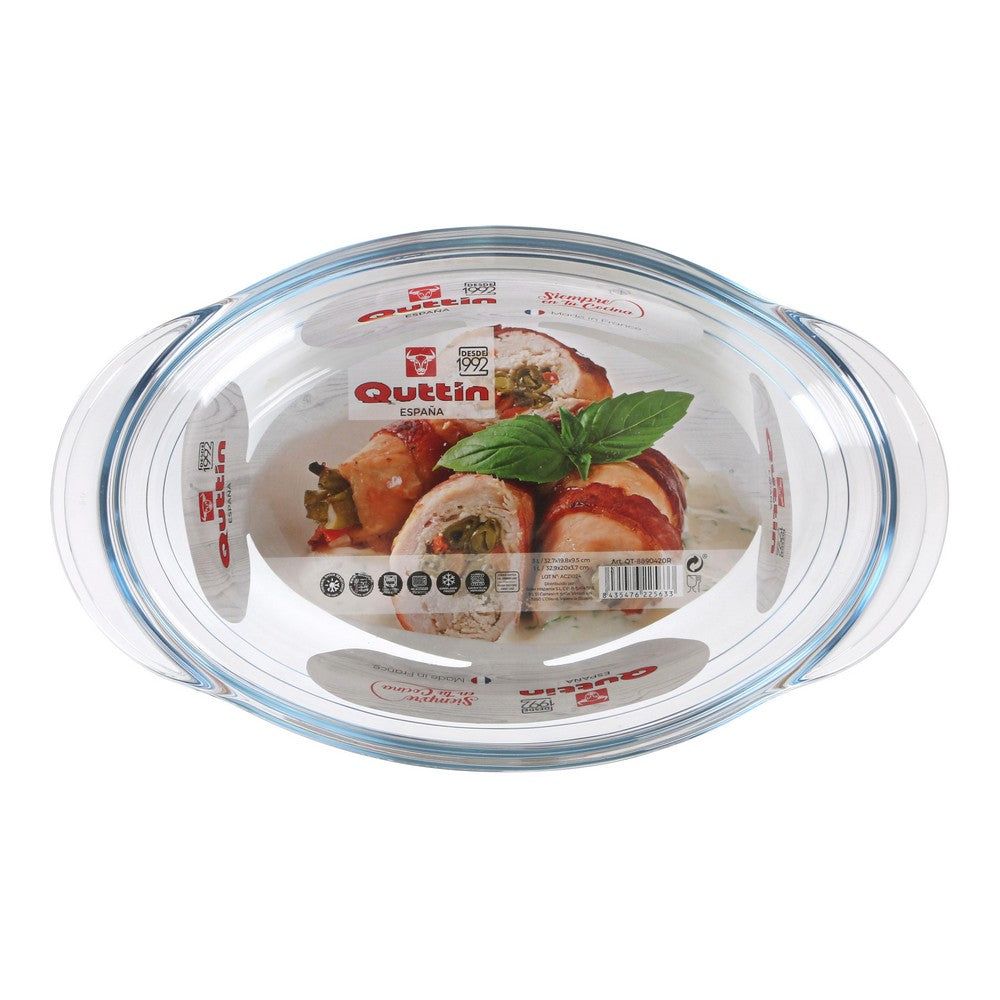 Casserole with lid Quttin Glass (3L + 1L)