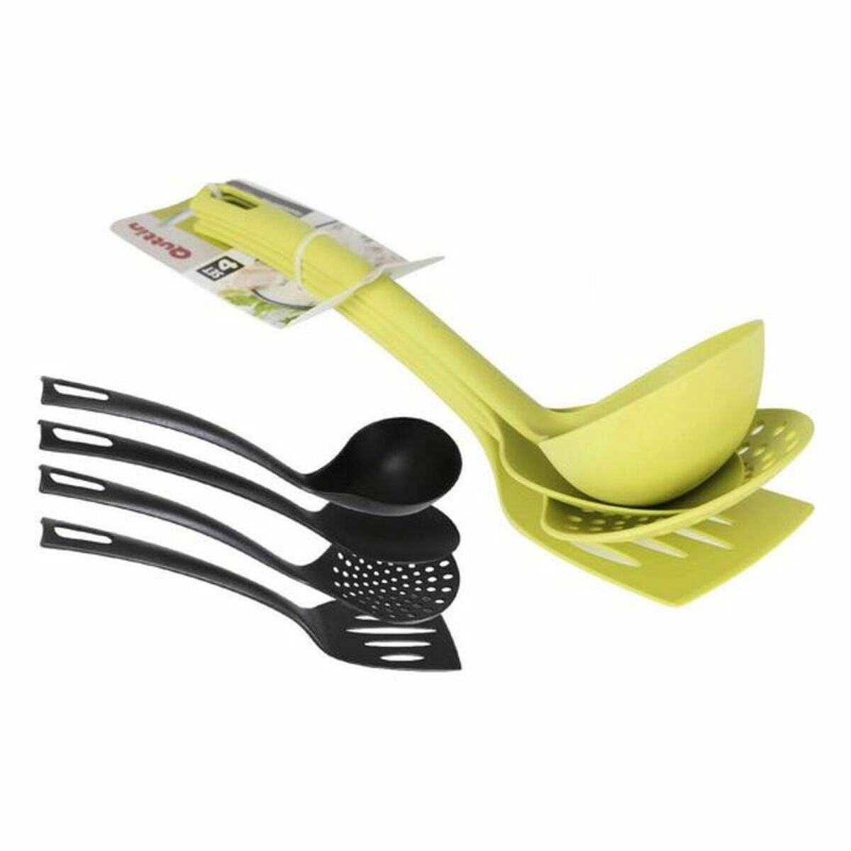 Kitchen Utensils Set Quttin Nylon (4 Pieces)
