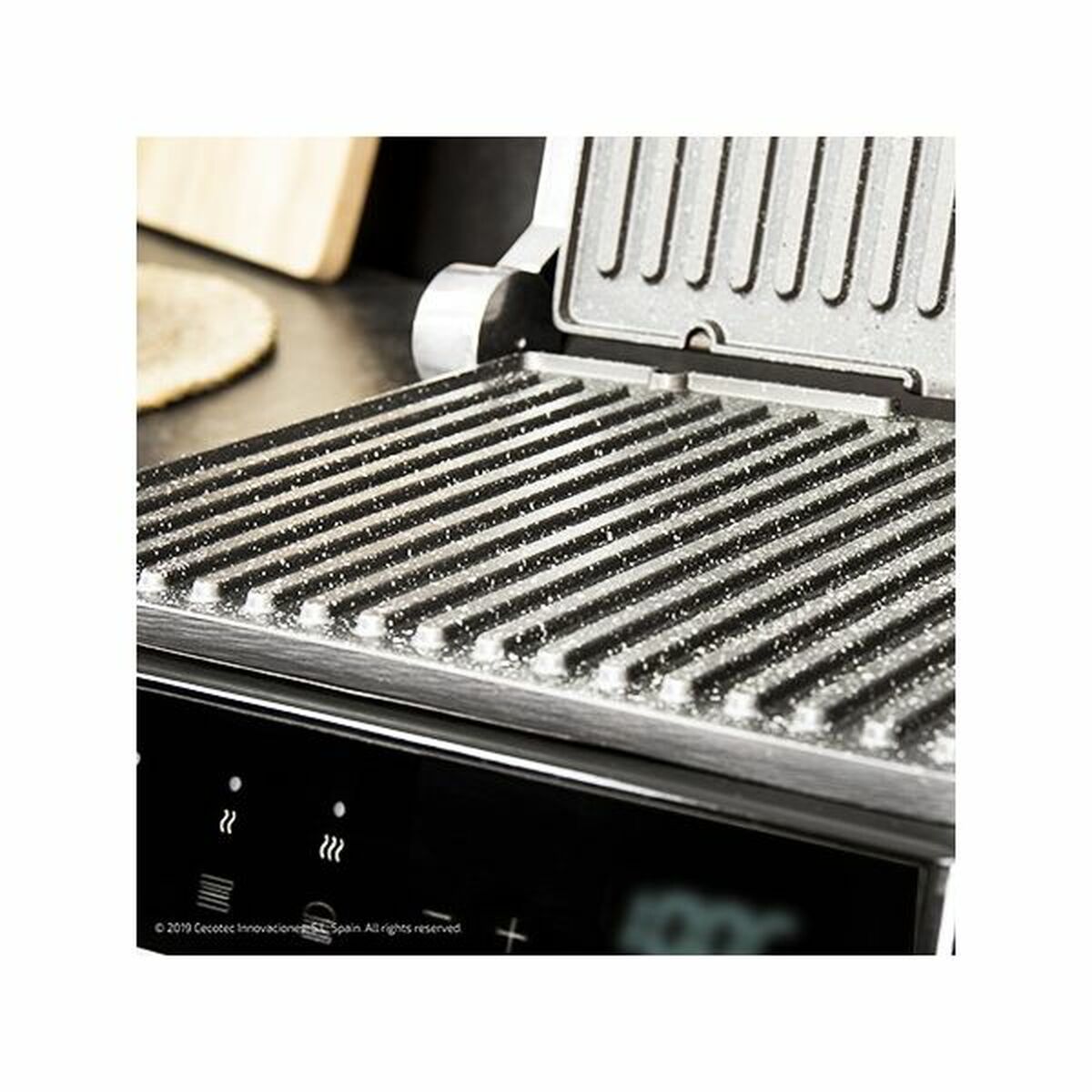 Contact Grill Cecotec Rock'nGrill Smart 2000W Black Stainless steel