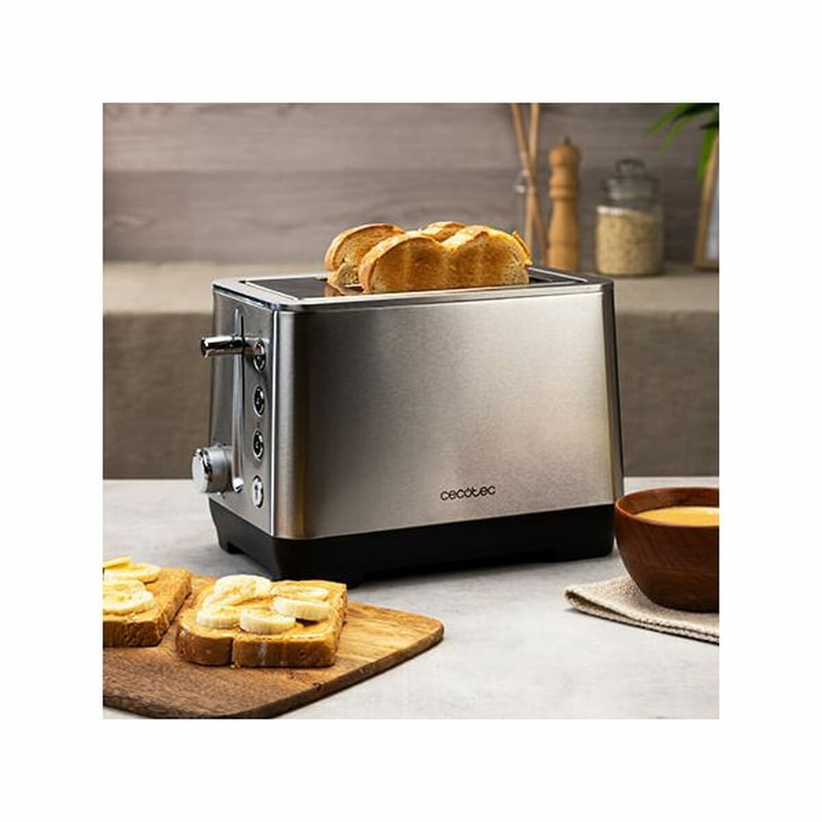 Toaster Cecotec BigToast Double 1000 W Stainless steel