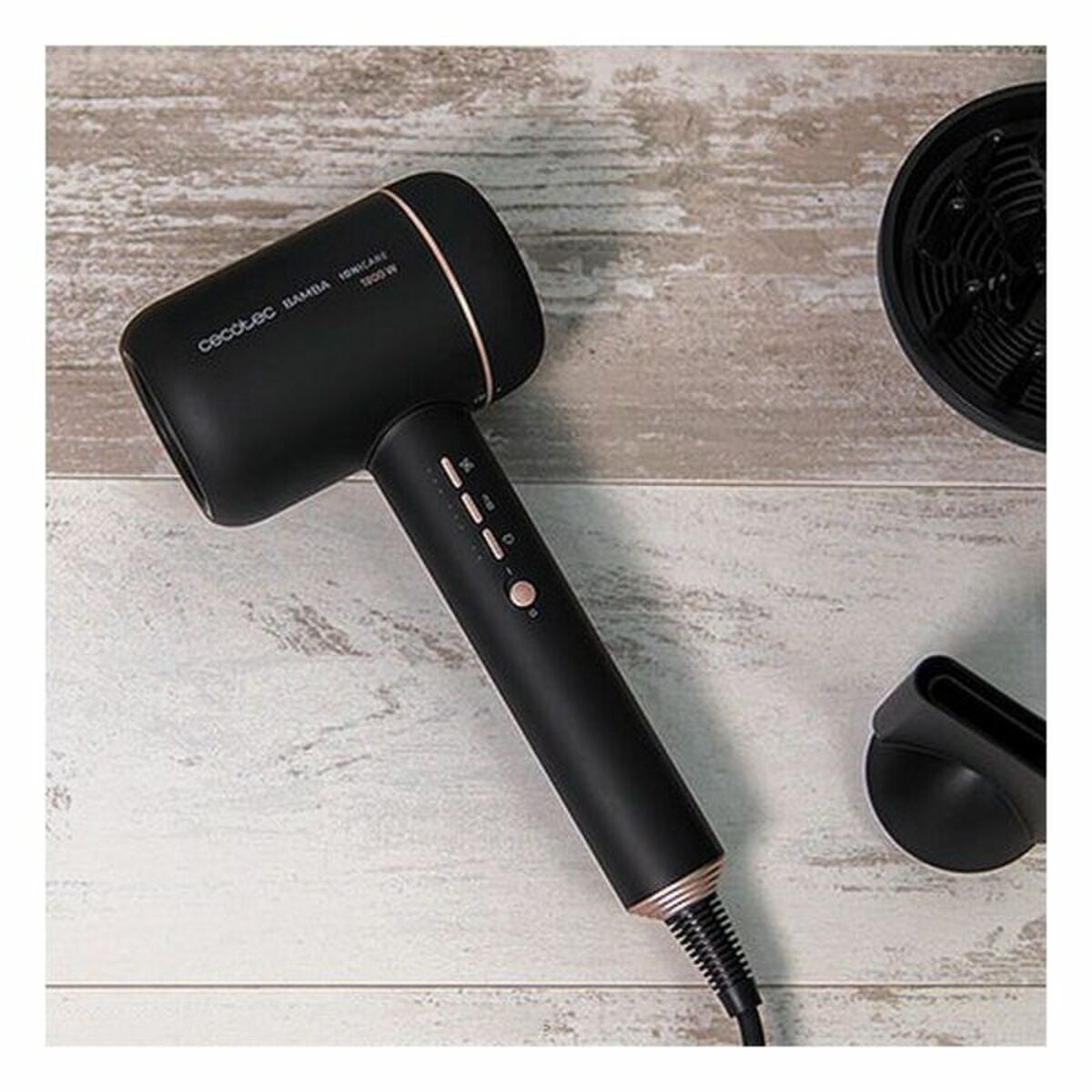 Hairdryer Cecotec Bamba IoniCare 6000 Rockstar Fire 1800W Black