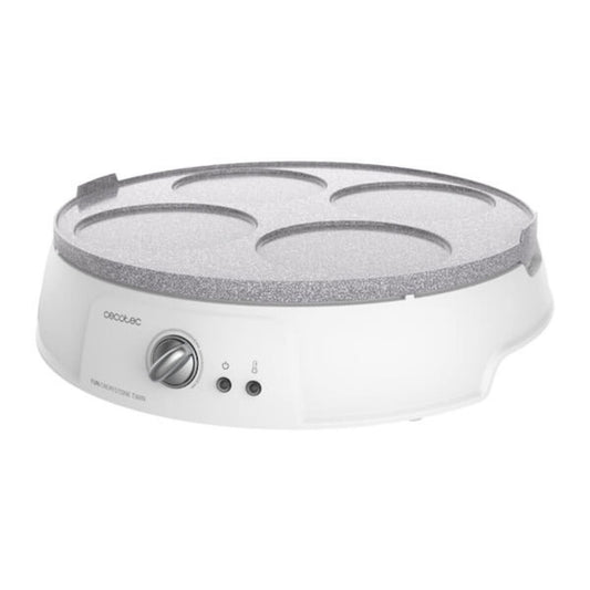 Crepe Maker Cecotec Fun Crepestone Twin 1200W White Grey