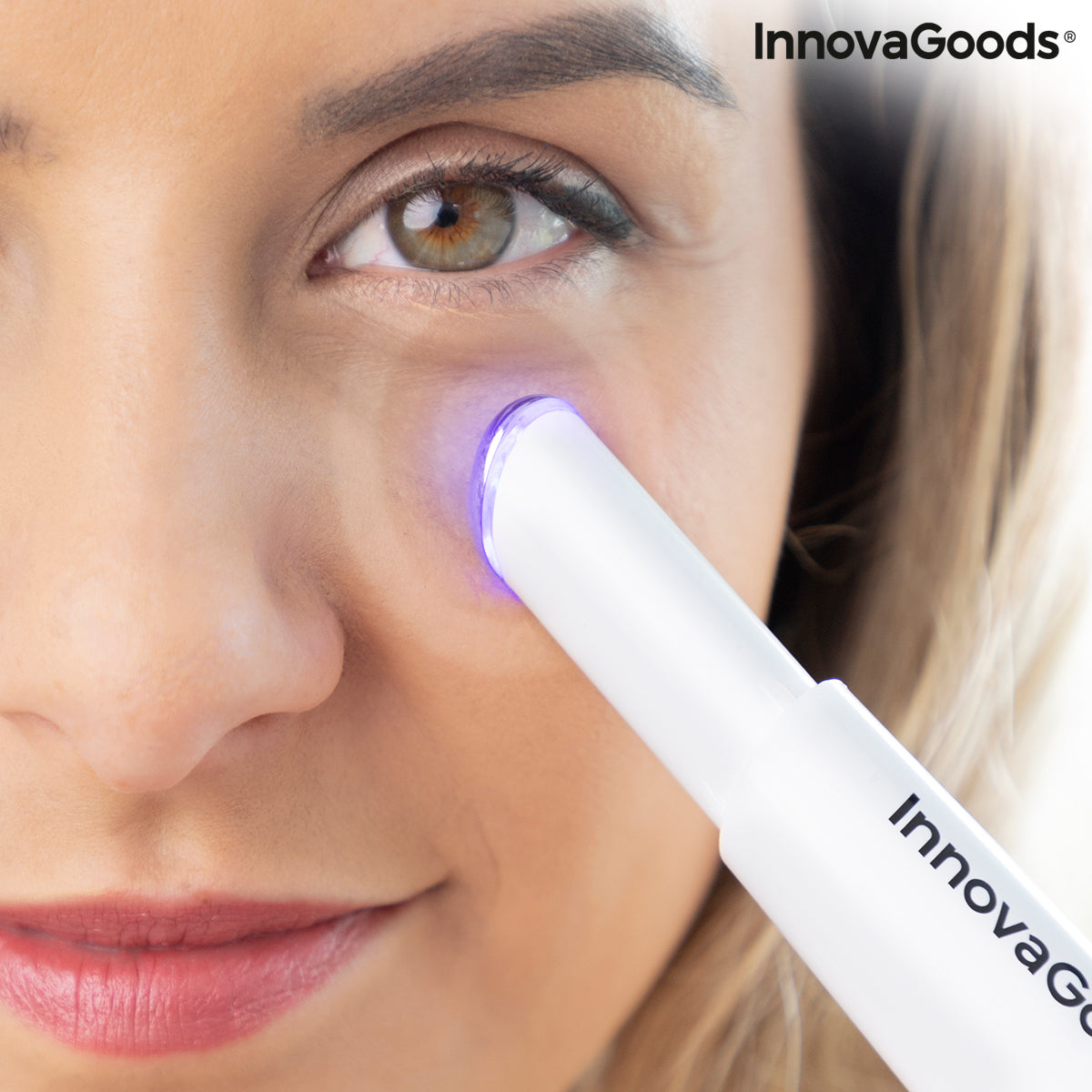 Anti-ageing Eye Massager with Phototherapy, Thermotherapy and Vibration Therey InnovaGoods