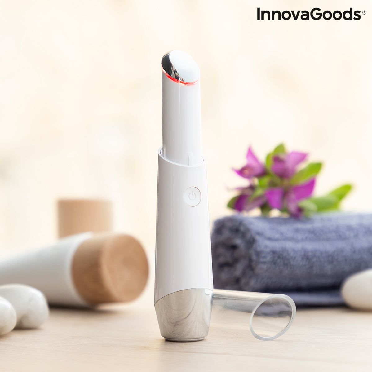 Anti-ageing Eye Massager with Phototherapy, Thermotherapy and Vibration Therey InnovaGoods