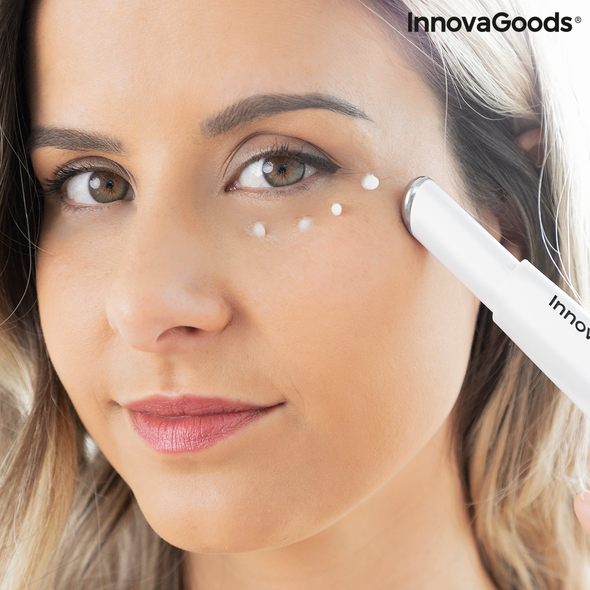 Anti-ageing Eye Massager with Phototherapy, Thermotherapy and Vibration Therey InnovaGoods