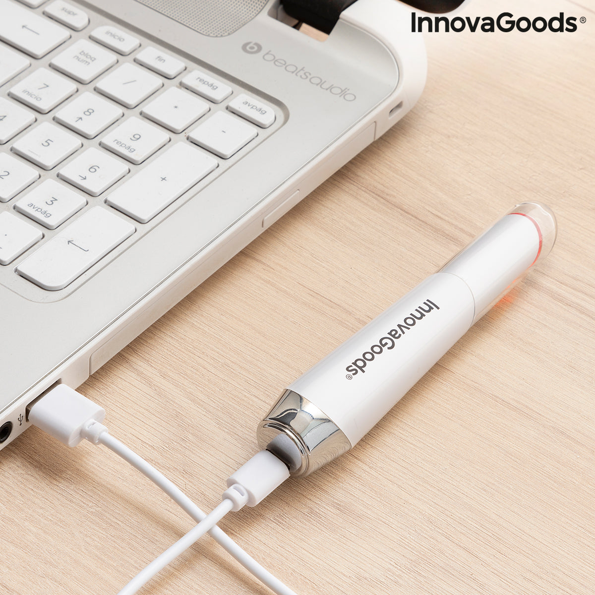 Anti-ageing Eye Massager with Phototherapy, Thermotherapy and Vibration Therey InnovaGoods