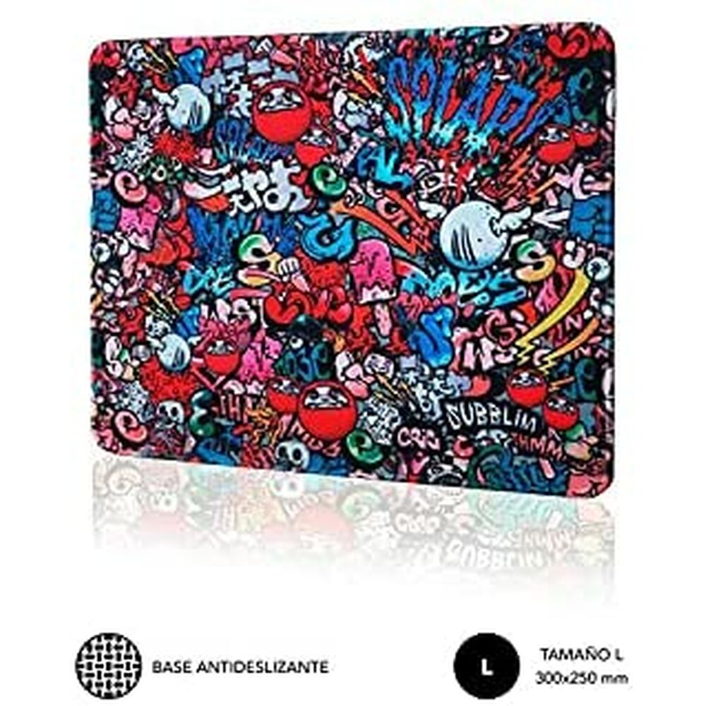 Mouse mat Subblim Graffiti Multicolour L