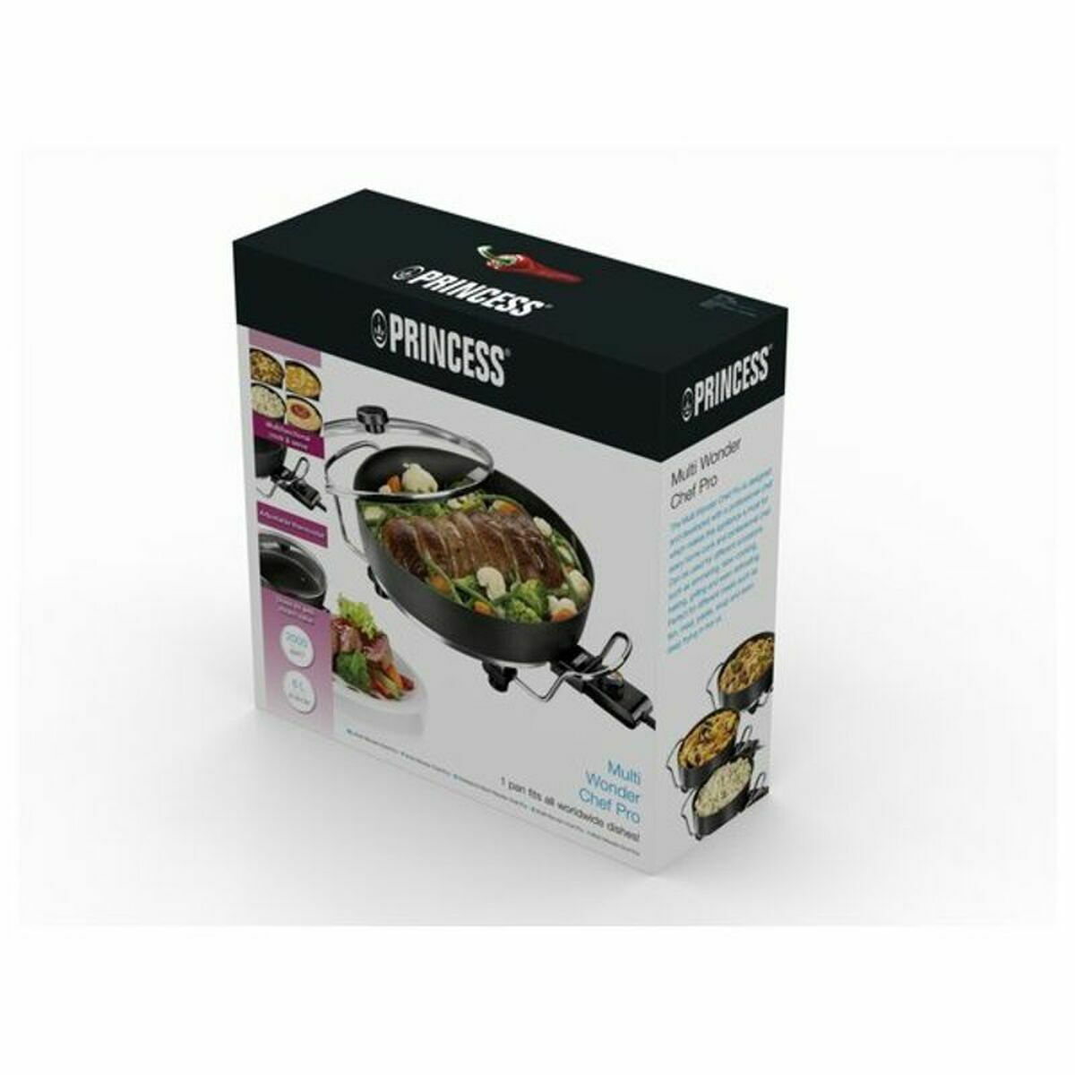Electric Pan Princess 162367 5,4 L 1800W Black