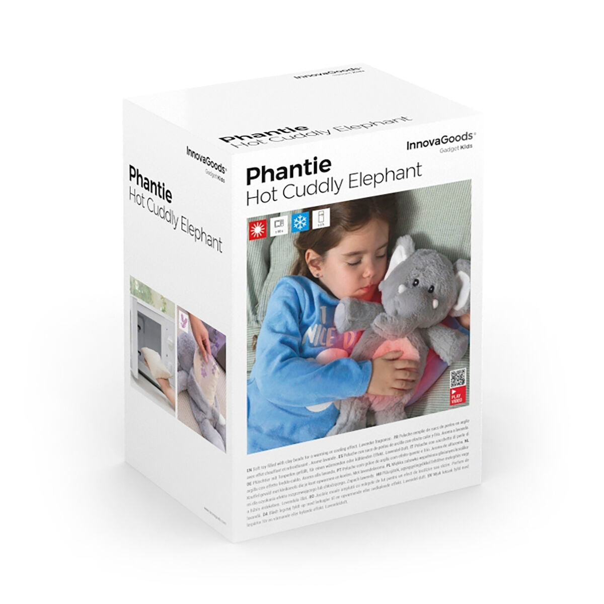 Elephant soft toy with Warming and Cooling Effect Phantie InnovaGoods
