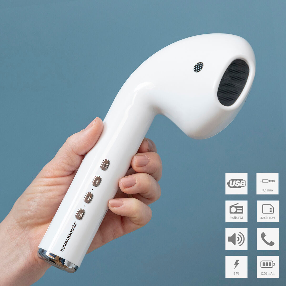 Giant Earphone-Shaped Multifunction Wireless Speaker Funsker InnovaGoods
