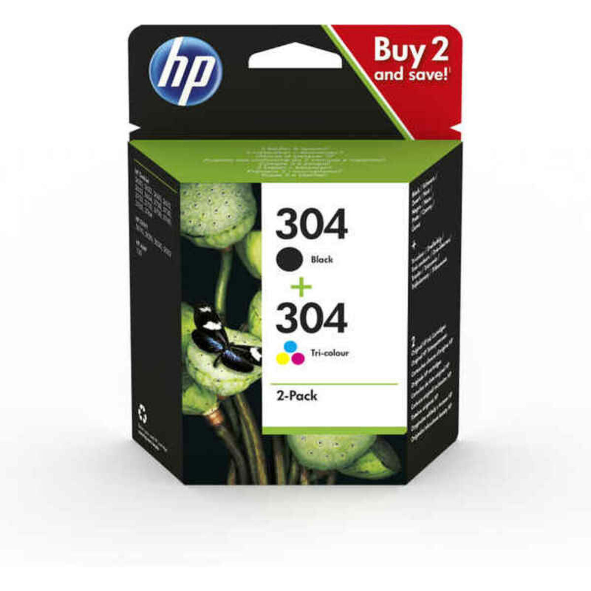 Original Ink Cartridge HP 304 Black Multicolour