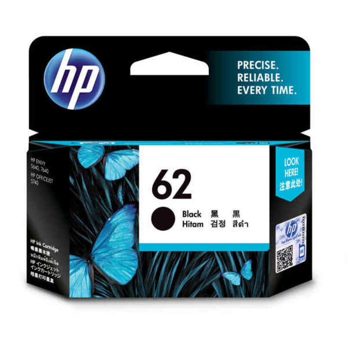 Original Ink Cartridge HP 62 Black