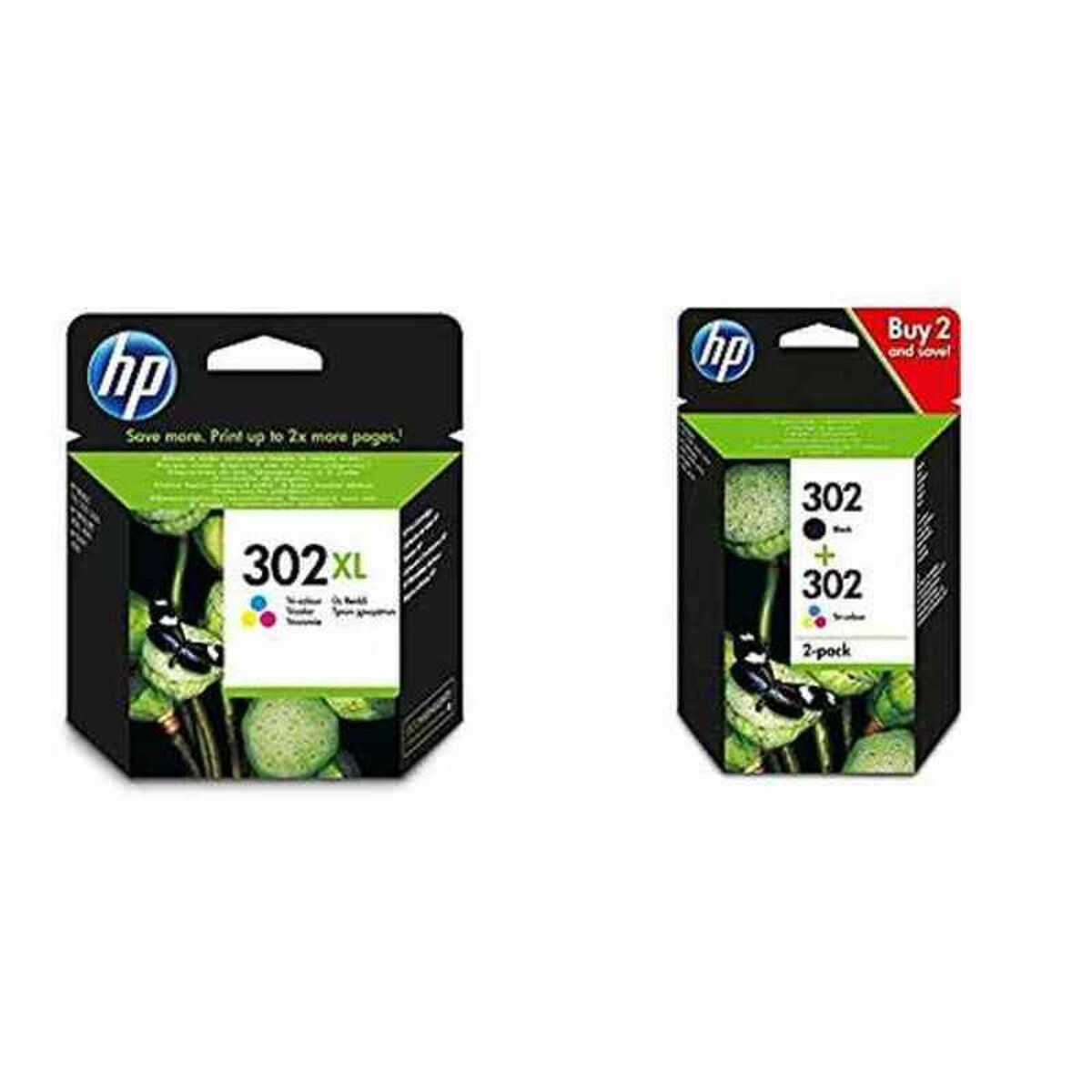 Original Ink Cartridge HP 302XL Multicolour