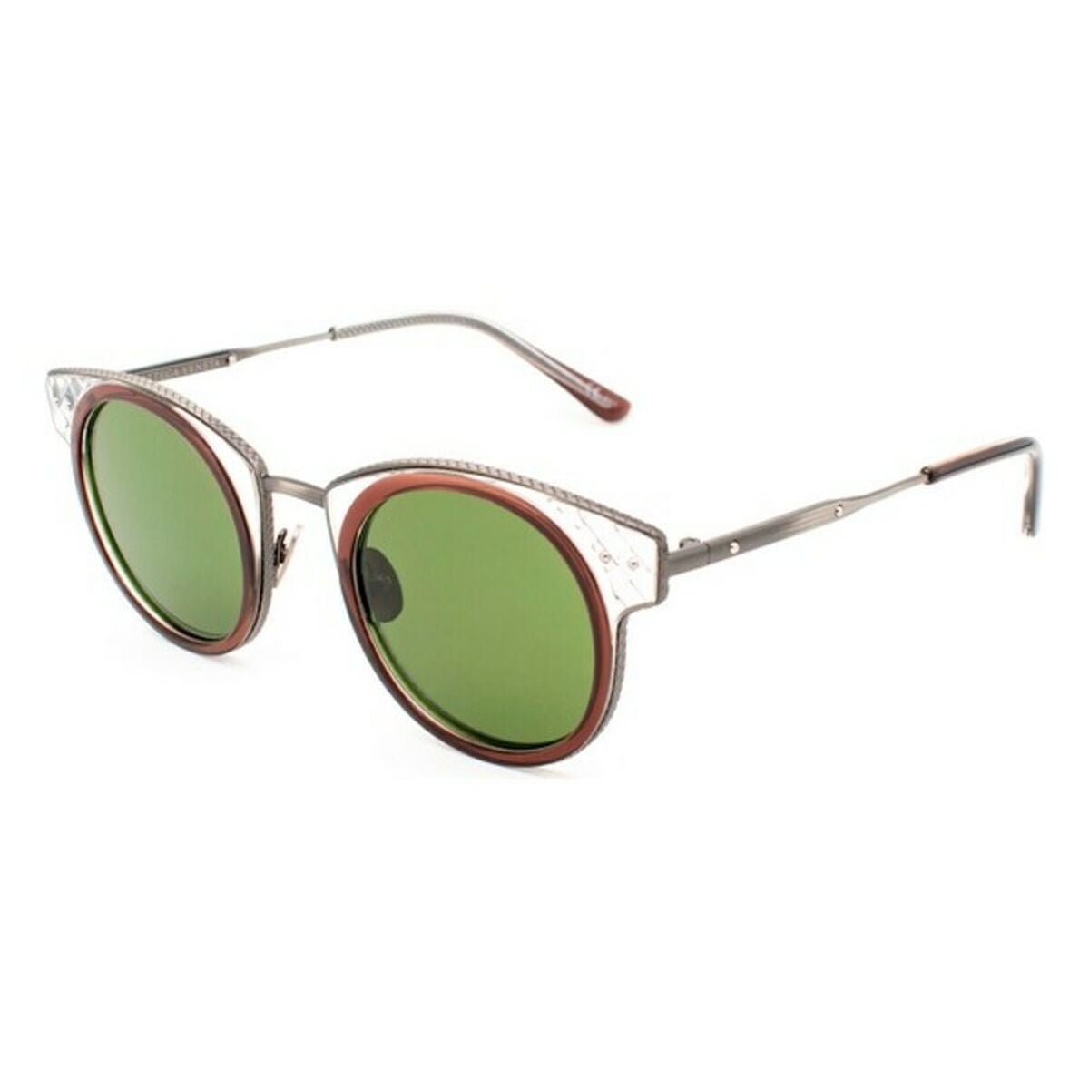 Unisex Sunglasses Bottega Veneta BV0063S-006 Brown Green Grey (Ø 46 mm)