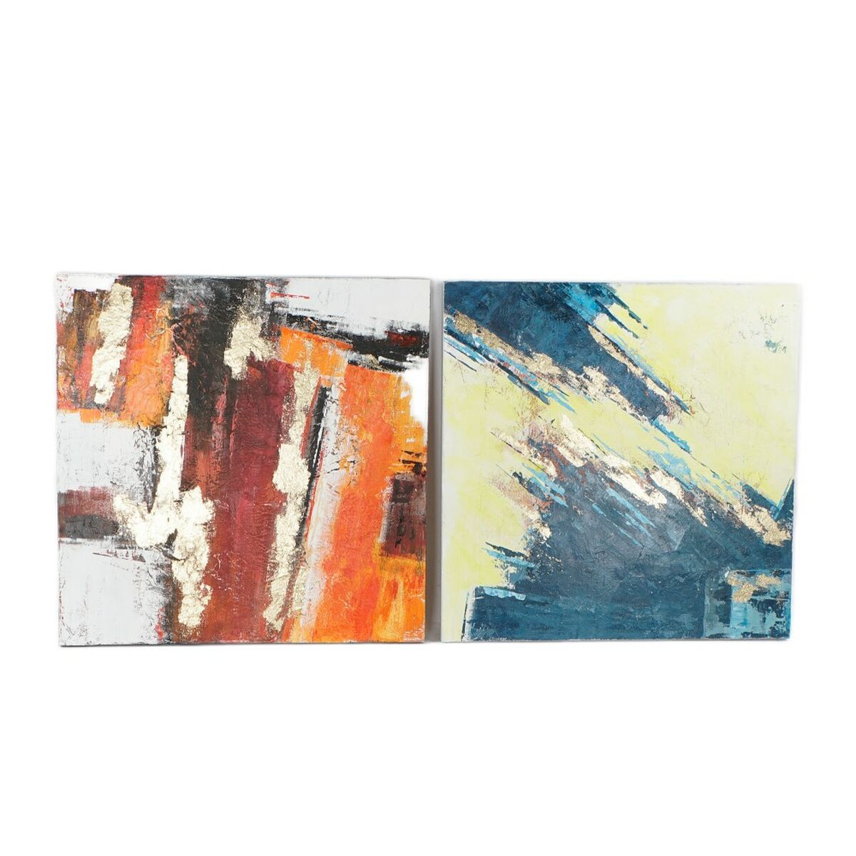 Painting DKD Home Decor S3018383 Abstract Modern (99,5 x 3,5 x 99,5 cm) (2 Units)