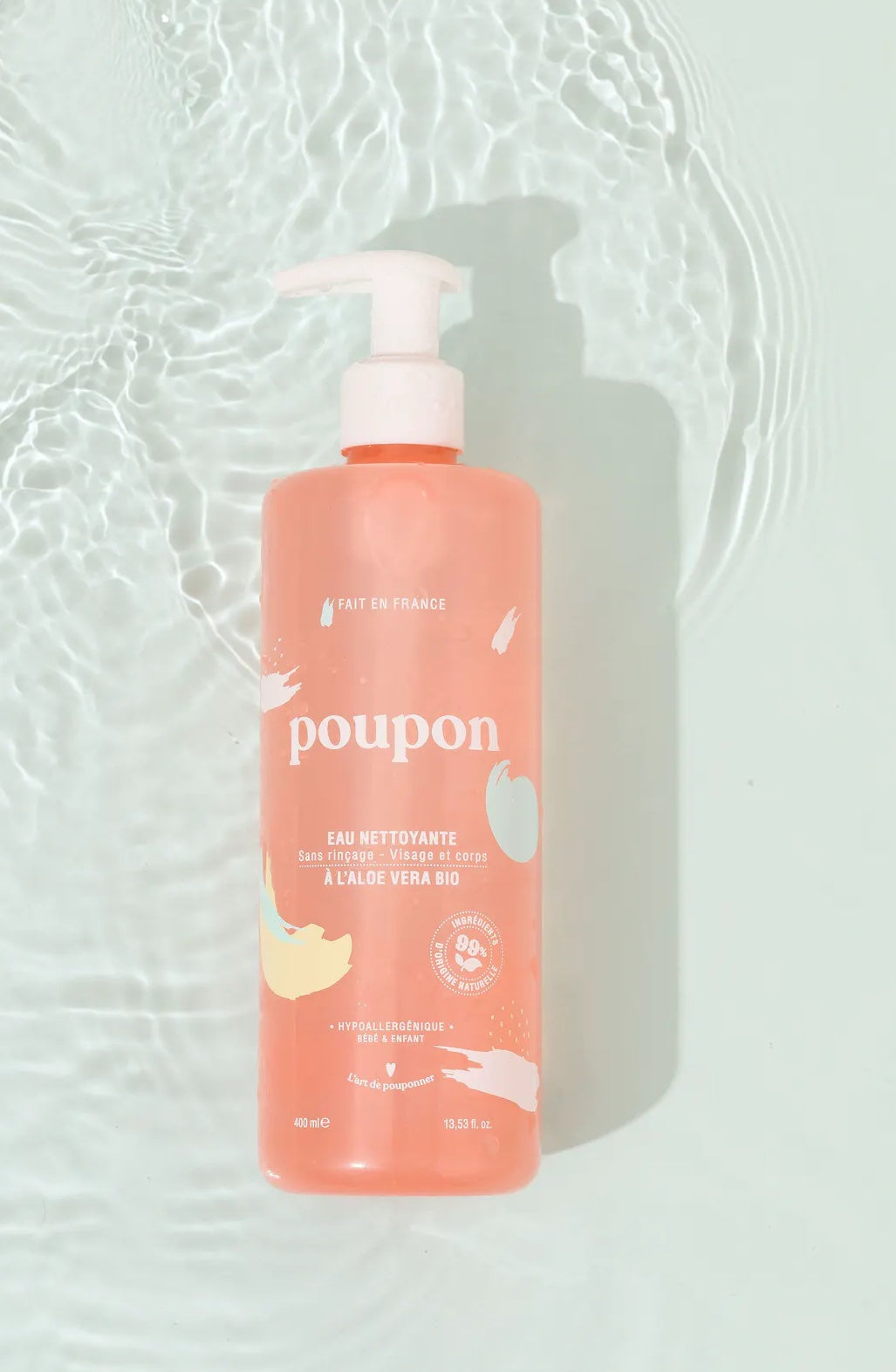 POUPON EAU NETTOYANTE VISAGE ET CORPS - 400 ML