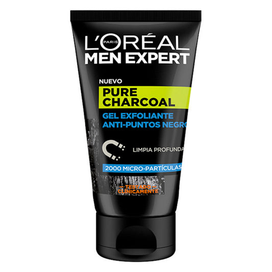 Facial Exfoliator Pure Charcoal L'Oreal Make Up (100 ml)