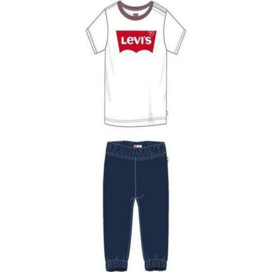 Sports Outfit for Baby TWILL JOGGER Levi's 6EA924-001  White