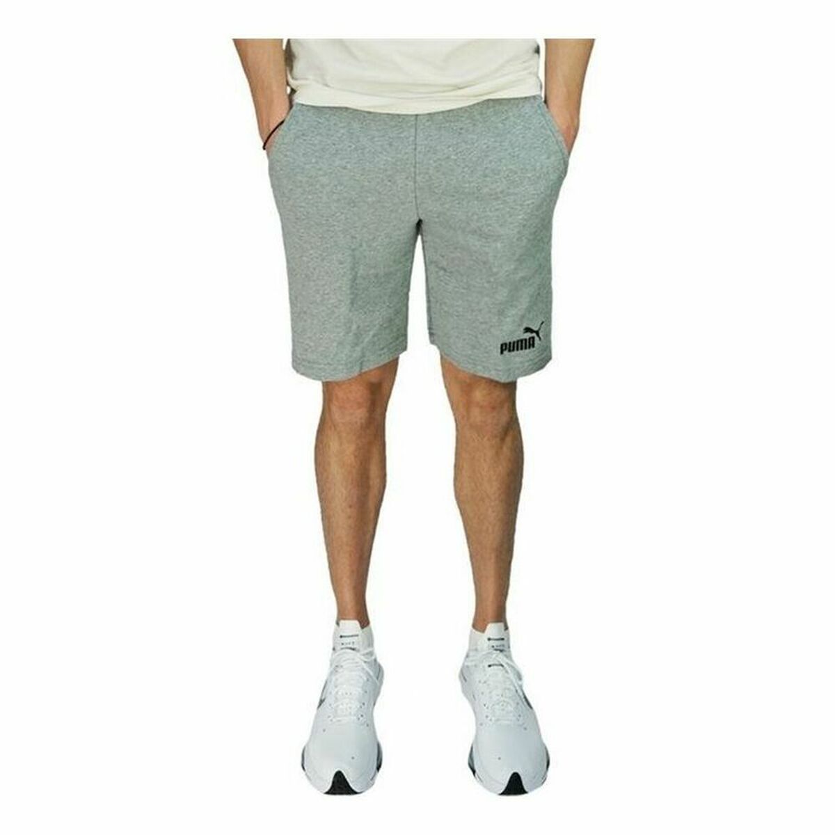 Adult Trousers Puma Essentials Men Light grey