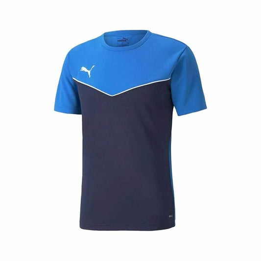 Child's Short Sleeve T-Shirt Puma  Individual Rise Blue Blue