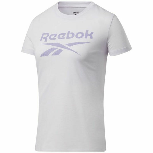 Women’s Short Sleeve T-Shirt Reebok Workout Ready Supremium Purple White