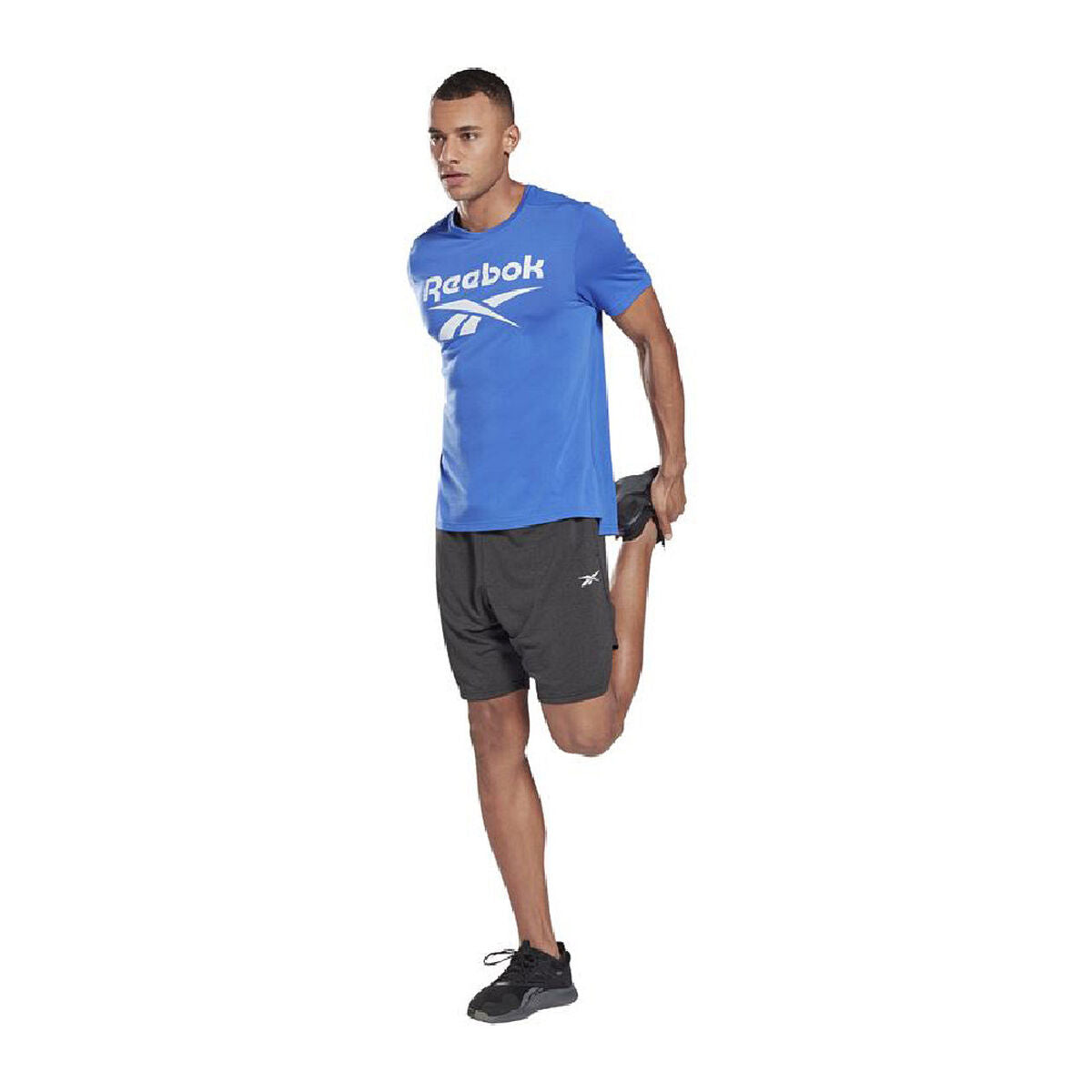 Men’s Short Sleeve T-Shirt Reebok Workout Ready Supremium Blue