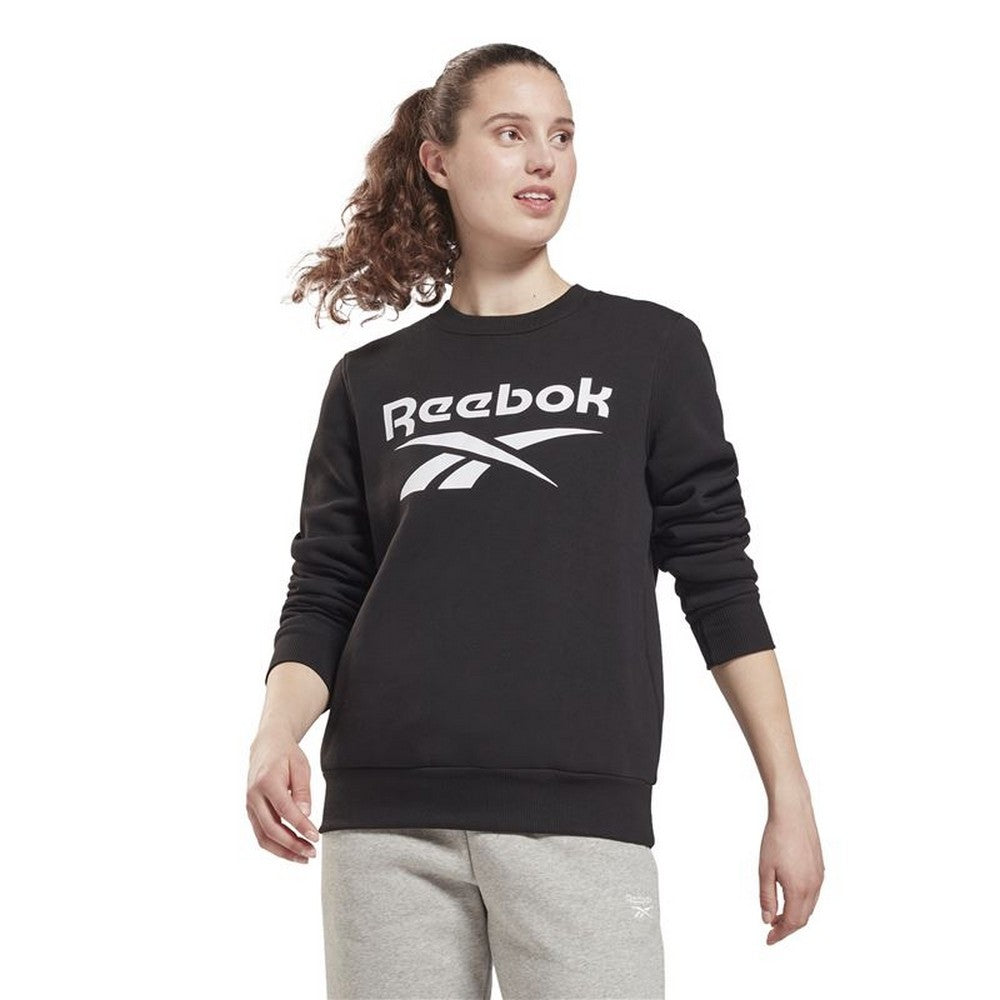 Women’s Sweatshirt without Hood Reebok Identity Logo W Black