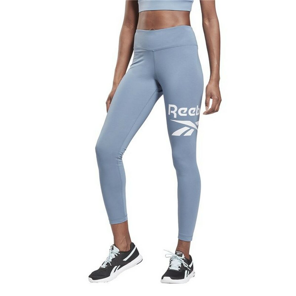 Sports Leggings Reebok Identity Logo W Indigo