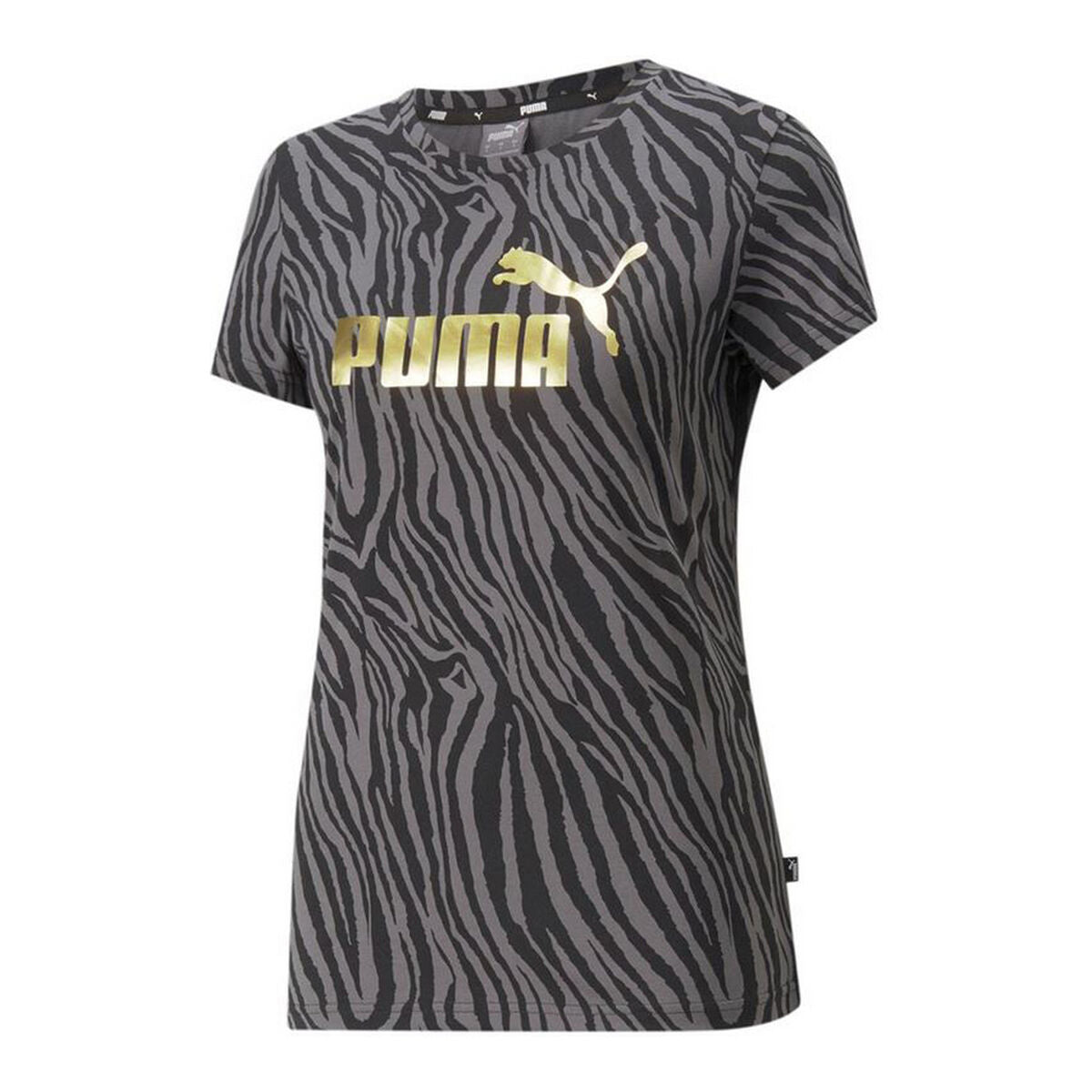 T-shirt Puma Essentials Tiger AOP Grey Black