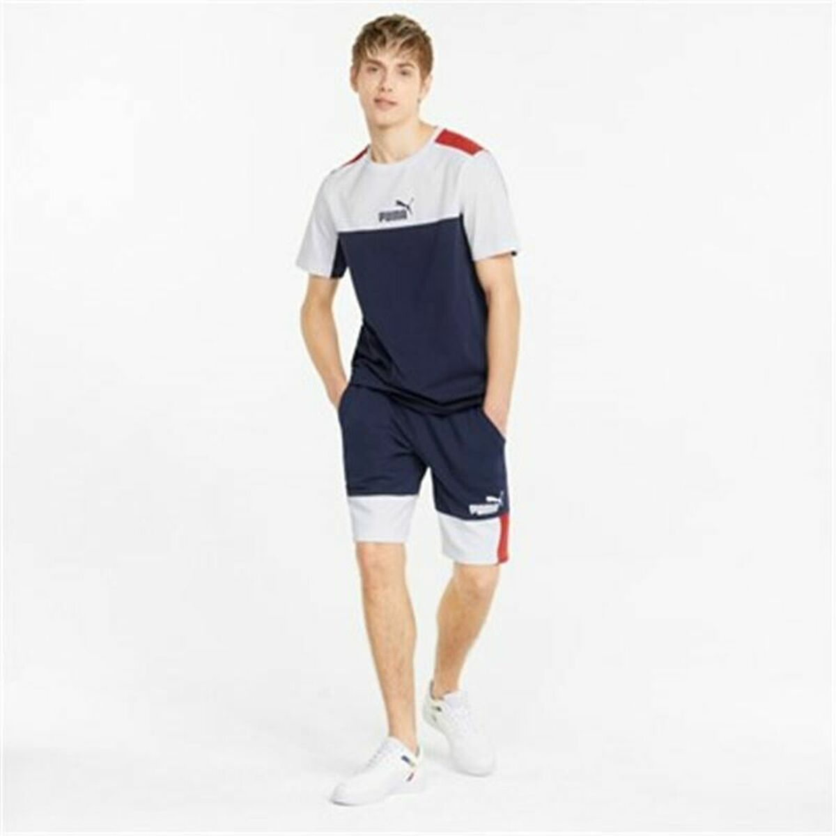 Men's Sports Shorts Puma Essentials+ Block Dark blue