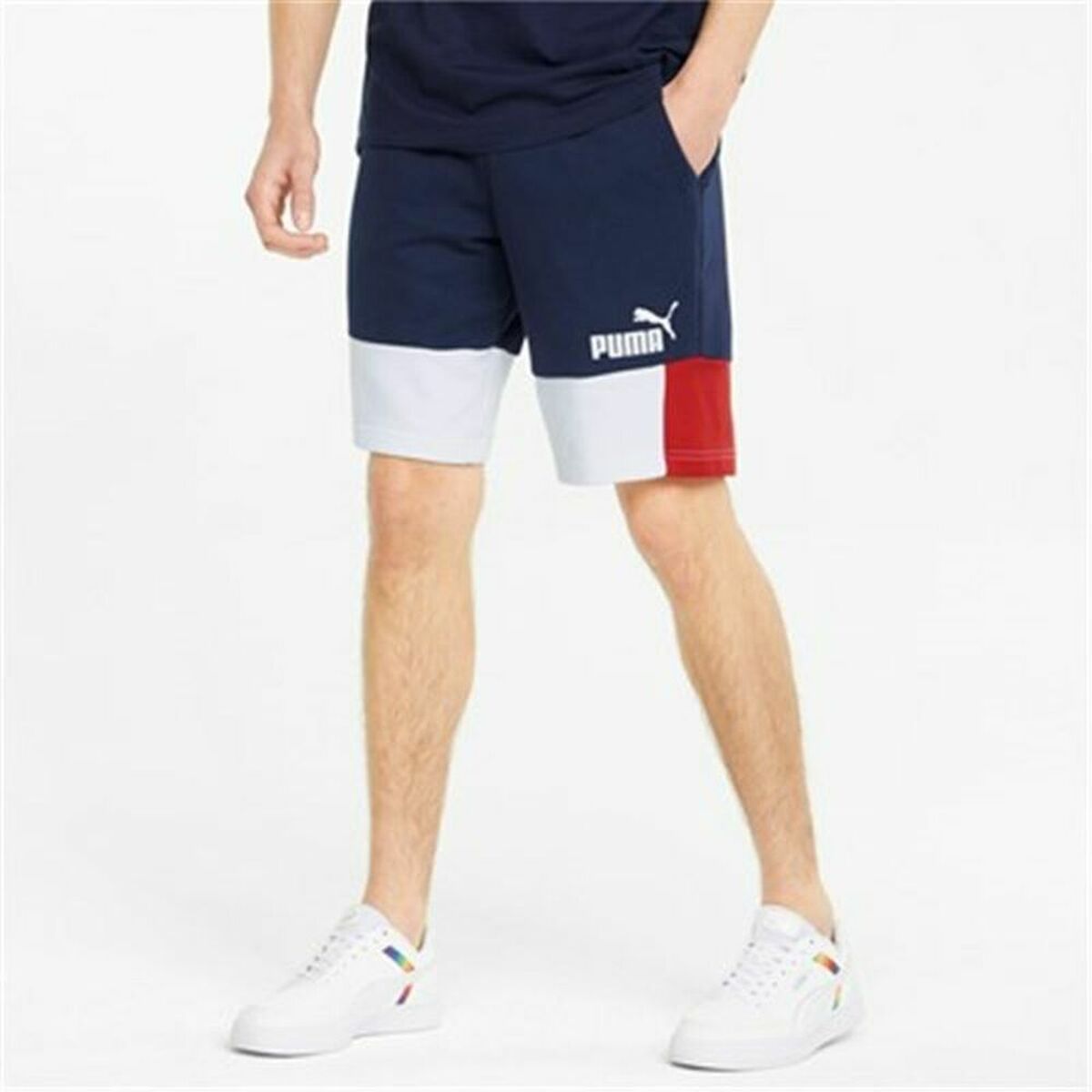 Men's Sports Shorts Puma Essentials+ Block Dark blue