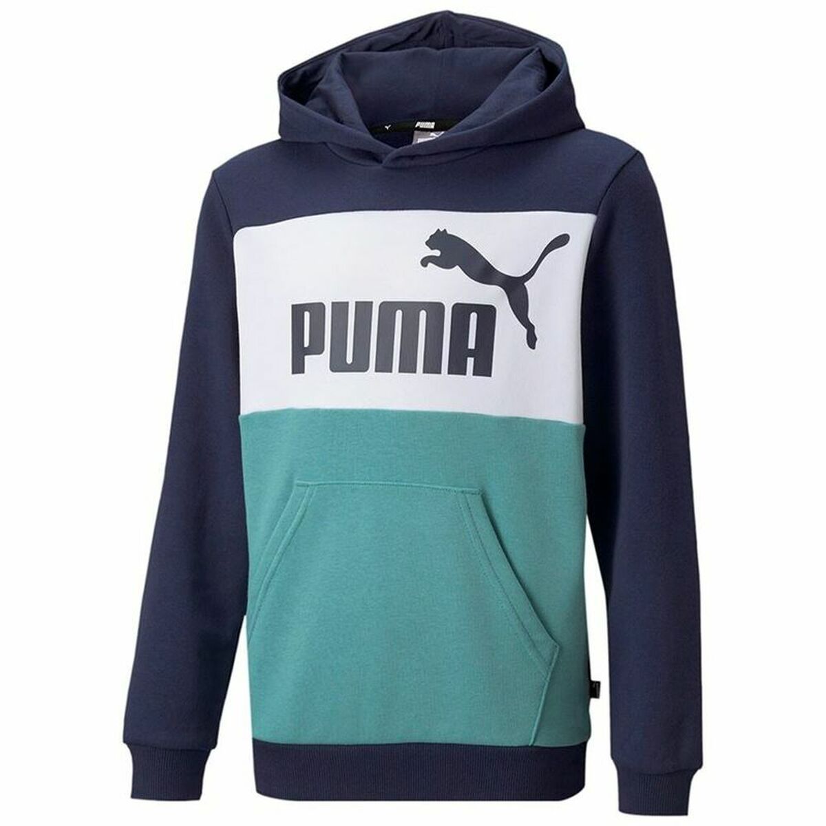 Children’s Hoodie Puma Essential Colorblock Dark blue