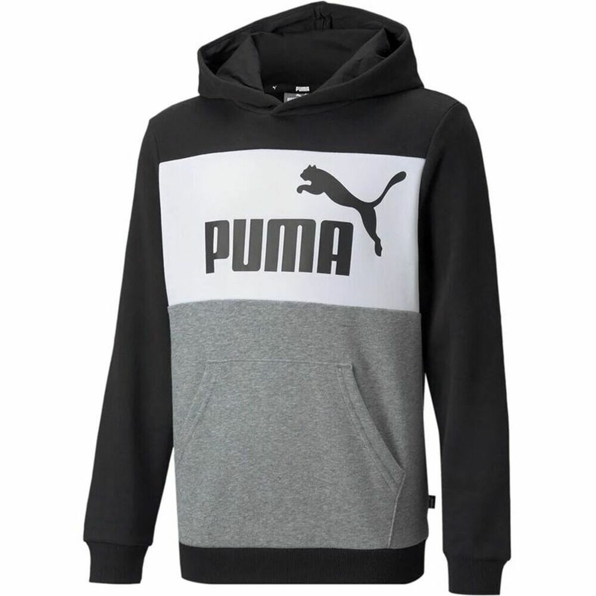 Children’s Hoodie Puma Essential Colorblock Black