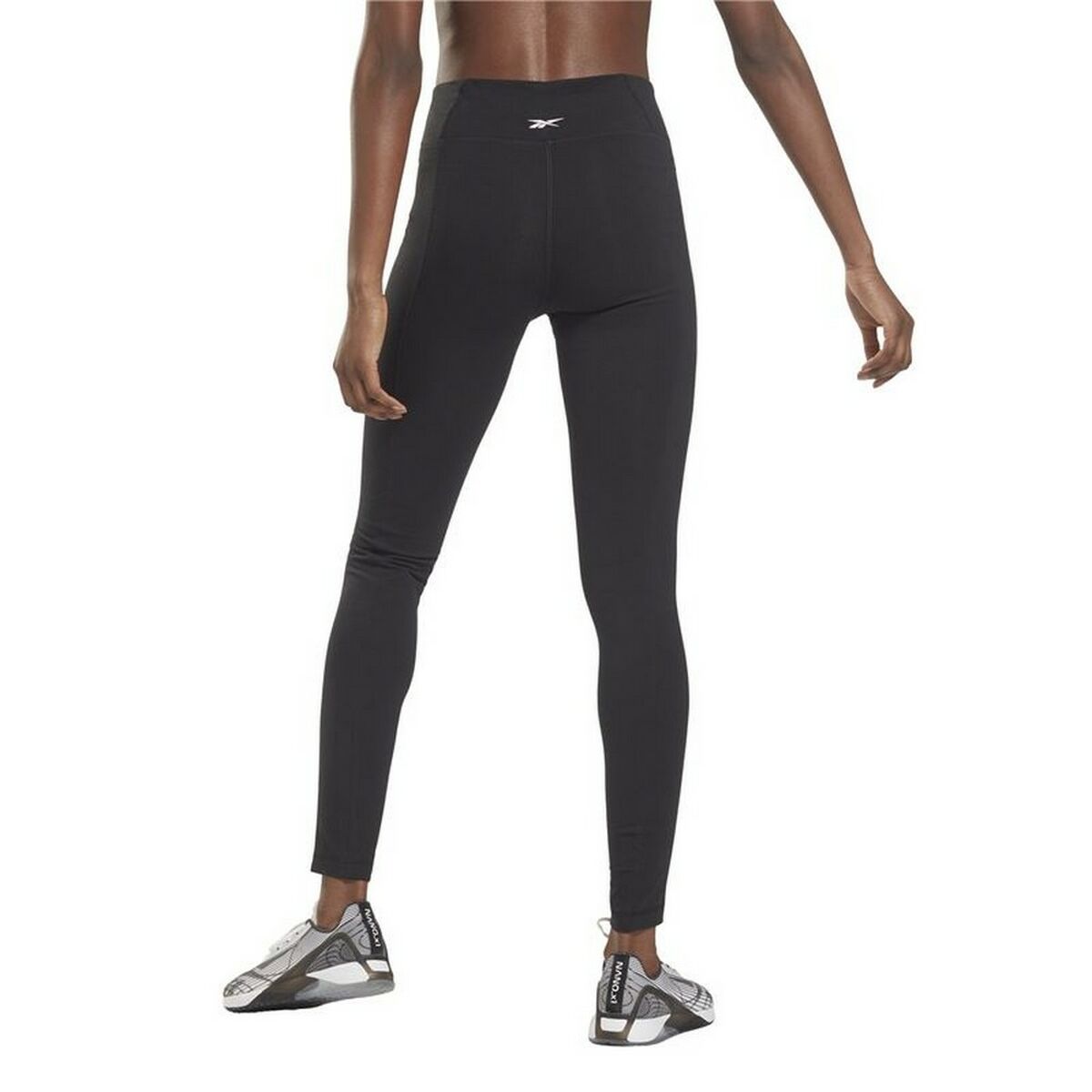 Sports Leggings Reebok  Pping Cotton W  Black