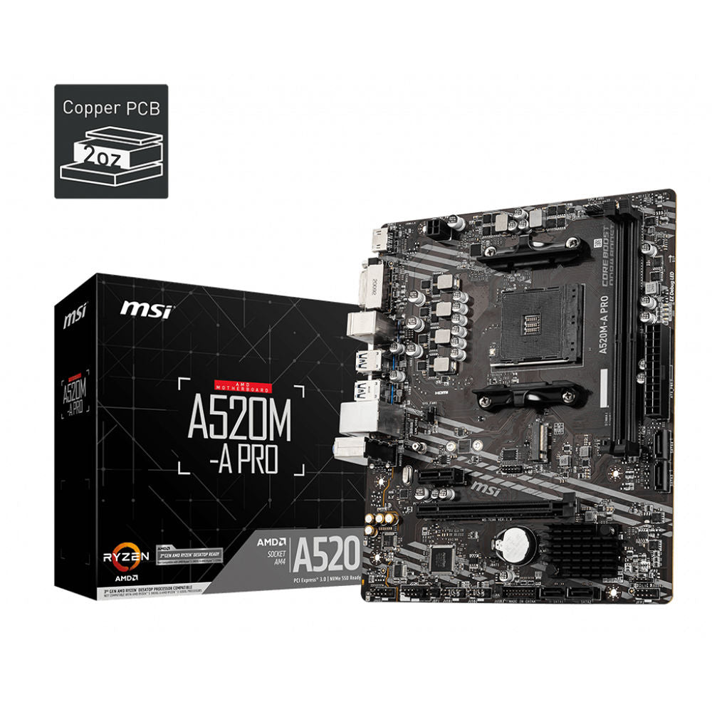 Motherboard MSI A520M-A PRO mATX AM4