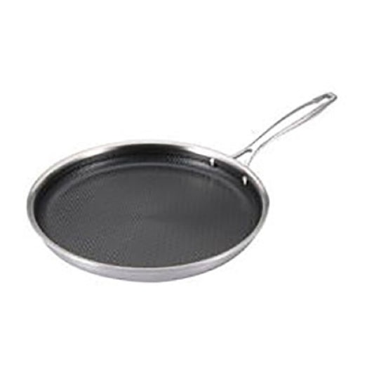 Crepe pan Masterpro Stainless steel Aluminium Silver (Ø 28 cm)