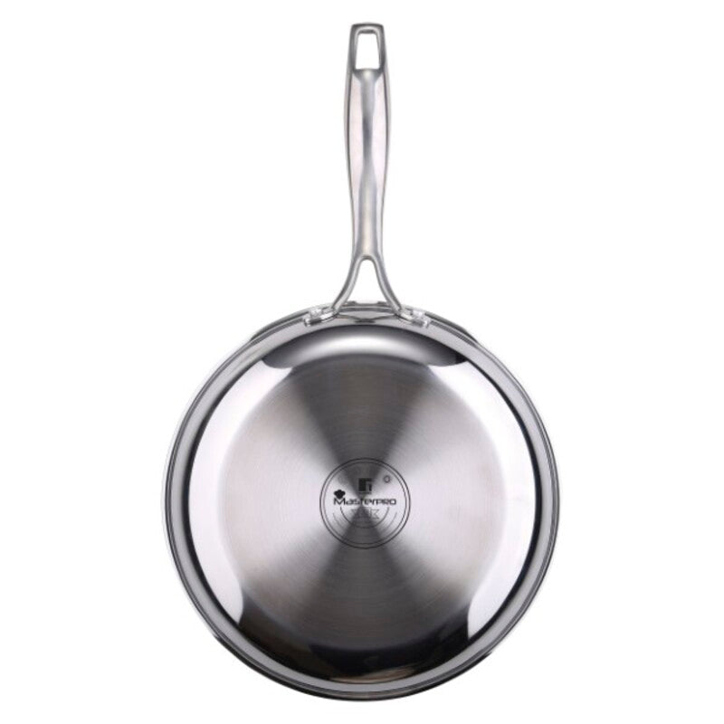 Crepe pan Masterpro Stainless steel Aluminium Silver (Ø 28 cm)