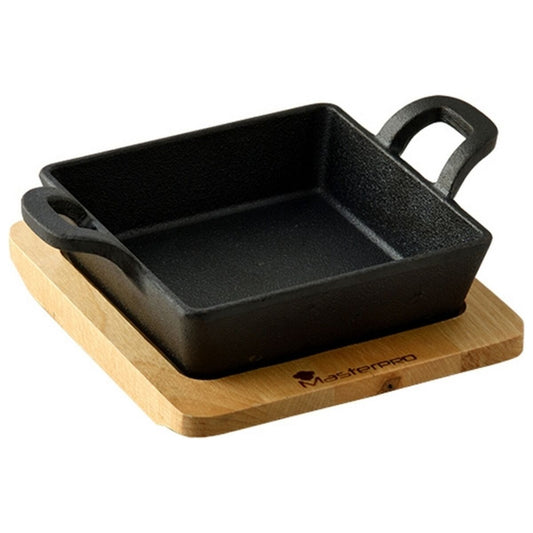 Baking tray Masterpro Black Cast Iron (12,6 x 18,5 x 3,6 cm)