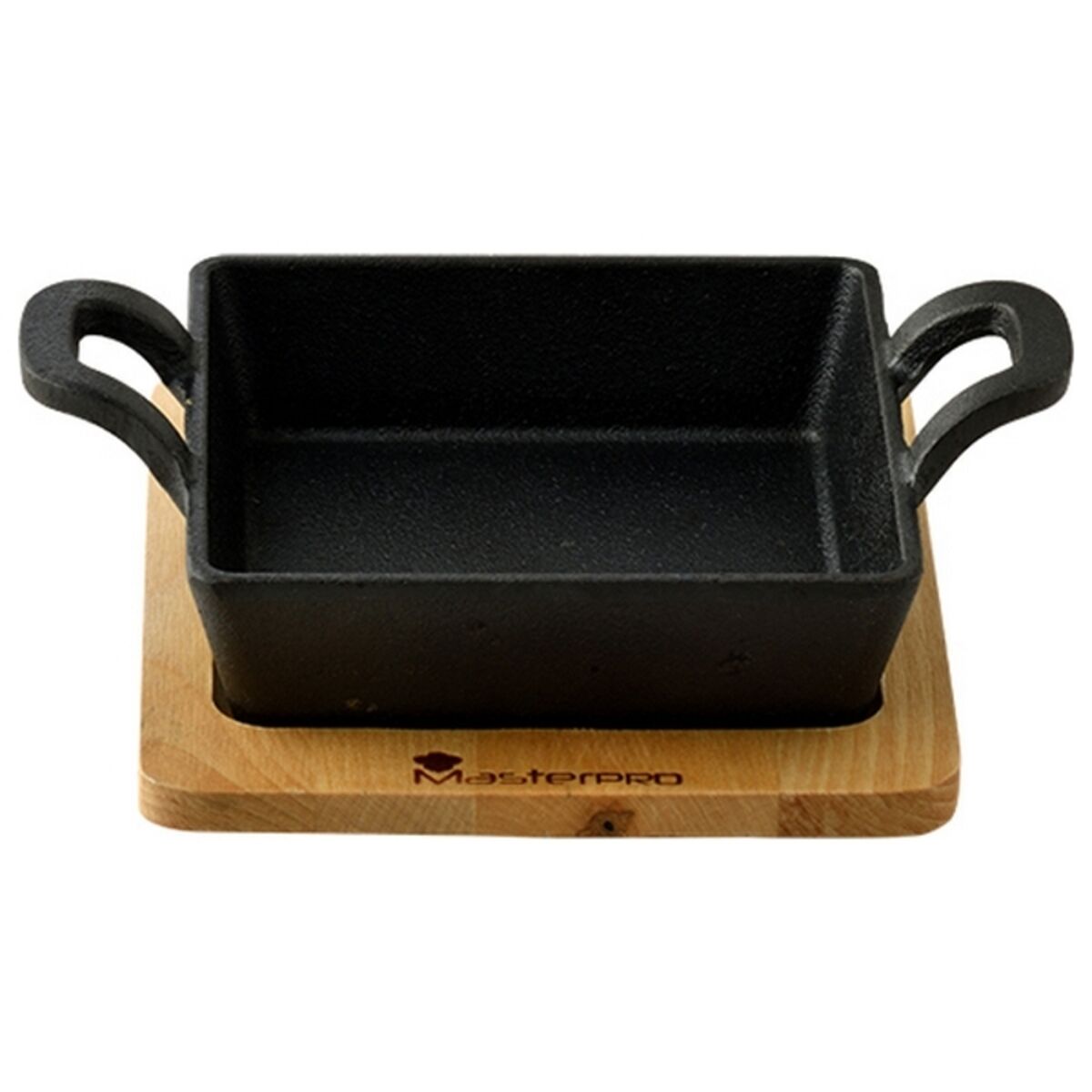 Baking tray Masterpro Black Cast Iron (12,6 x 18,5 x 3,6 cm)