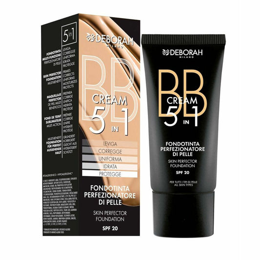 Crème Make-up Base BB Cream Deborah 5-in-1 Nº 5